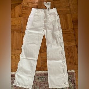 White Zara jeans. New with Tags!